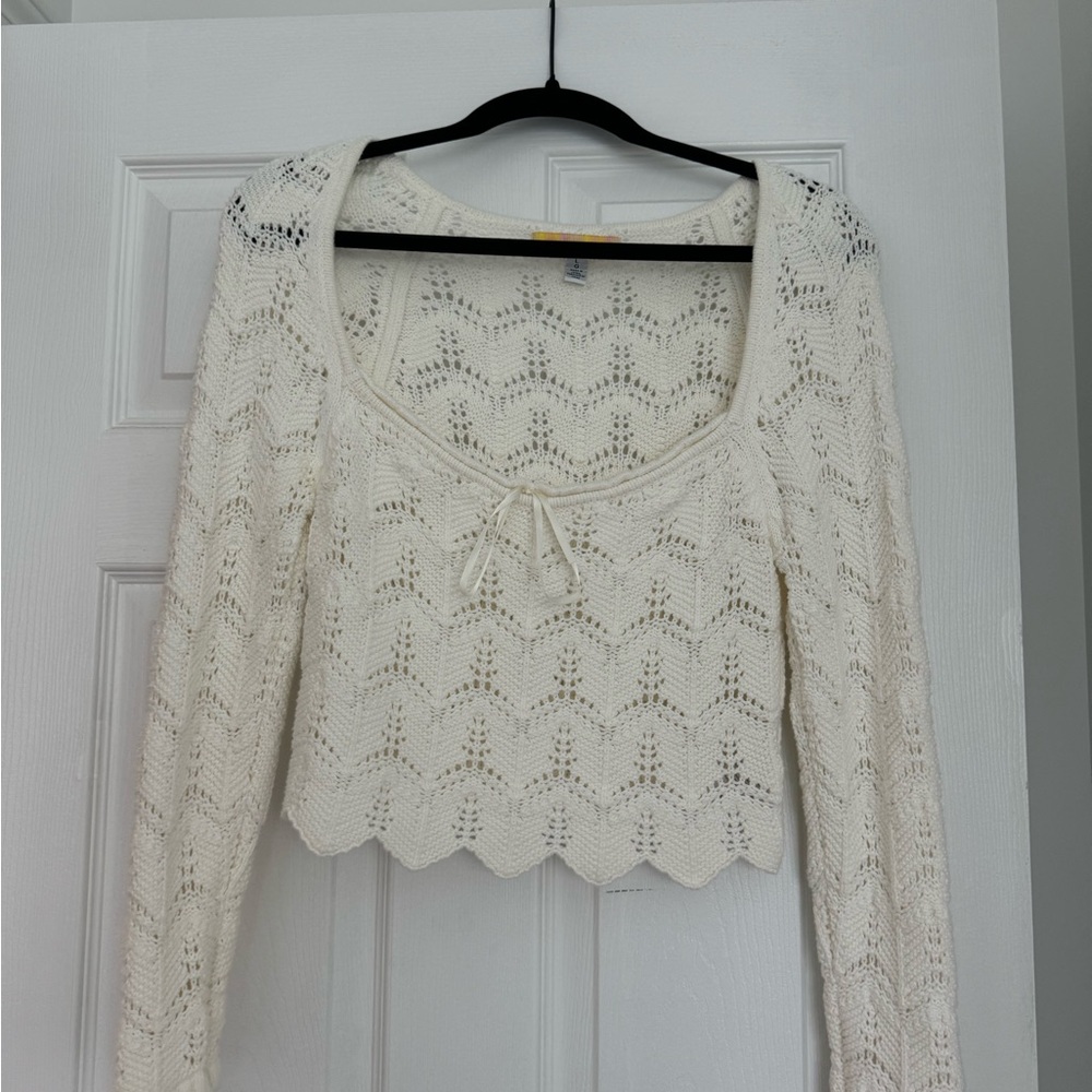 Urban Outfitters Cream Knit Sweater